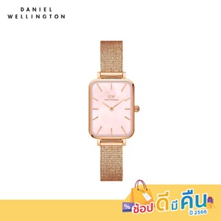 (ทักแชทรับโค้ด) Daniel Wellington นาฬิกา Quadro Pressed Rose Gold MOP สีโรสโกลด์