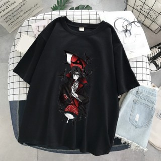 Naruto Sasuke 0T-Shirt New Anime Series Print Cool Loose Unisex All-match Korean Fashion Design T-Shirt_07