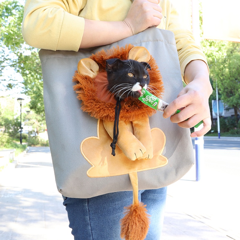พร้อมส่ง-กระเป๋าสัตว์เลี้ยง-แบบพกพา-สามารถปรับได้-น่ารัก-สุนัข-แมว-กระเป๋าถือ-ระบายอากาศได้ดี
