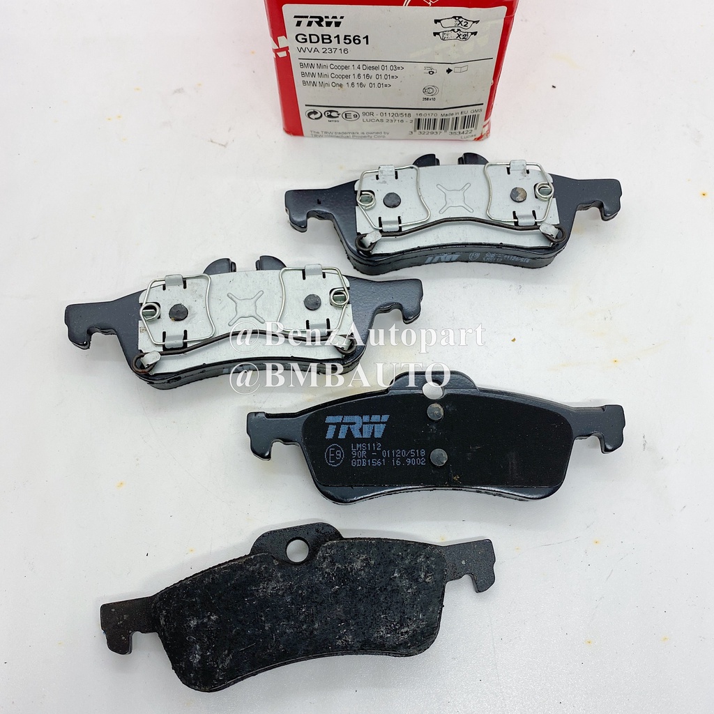 mini-ผ้าเบรคหลัง-gdb1561-r50-r52-r53-เบอร์-34-21-6-762-871-trw-made-in-eu