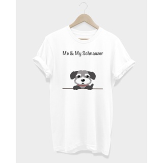 เสื้อยืดลายหมา ชเนาเซอร์ Me &amp; My Schnauzer_02