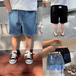 กางเกงขาสั้นเด็กชาย ฤดูร้อนกางเกงยีนส์เด็กใหม่แฟชั่นสบาย ๆ กางเกงขาสั้นกางเกงห้าจุดหล่อทุกนัดสำหรับแจ๊กเก็ต