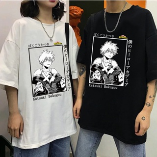 2021 Anime Bakugou Katsuki My Hero Academia T Shirt Unisex Men Summer T-shirt Anime Tees Harajuku Blouses_04