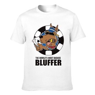 Cheap Sale Poker Dog Chips The WorldS Most Badass Bluffer Cotton MenS Graphics T-Shirts_02