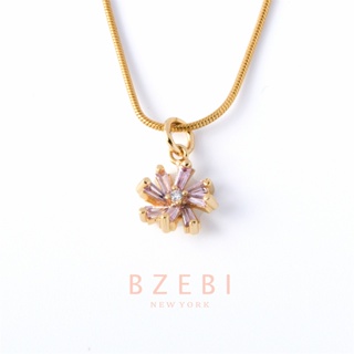 BZEBI สร้อยคอ จี้ดอกเดซี่น้อย ผู้หญิง สแตนเลส ทอง แฟชั่น ไม่ลอกไม่ดํา เครื่องประดับ 18k สีทอง เหมาะกับของขวัญวันเกิด สําหรับแฟนสาว 125n