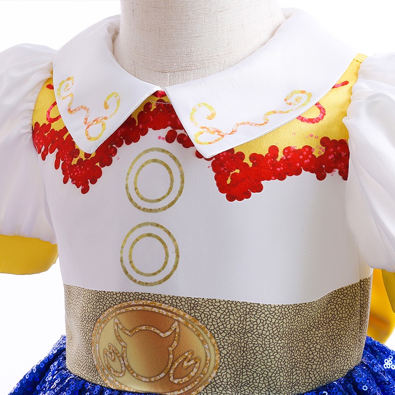 ชุดเดรสกระโปรงคอสเพลย์-toy-story-สีตัดกัน-สําหรับเด็กผู้หญิง