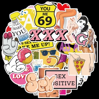 💥พร้อมส่ง💥Sex girl vintage Love Sticker 96ชิ้น WAIFU USA SEXY japan ความงามเซ็กซี่ สติกเกอร์กันน้ำรูปแบบที่แตกต่างกัน