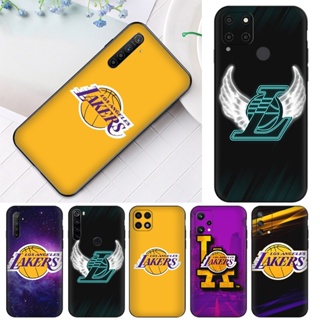 เคสโทรศัพท์มือถือแบบนิ่ม TPU ลายโลโก้ Lakers สําหรับ Realme 8i 8S 8 Pro Realme 9i 9 Pro Plus 5G