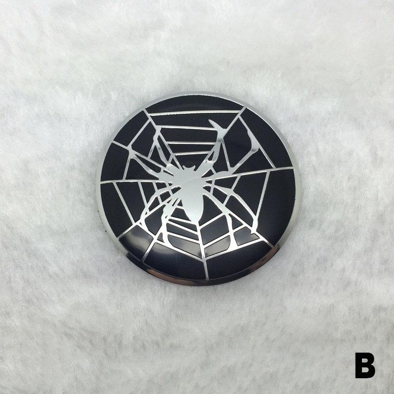 สติกเกอร์โลโก้อลูมิเนียมอัลลอยด์-56-5-มม-สําหรับติดตกแต่งล้อรถยนต์-spiderman-จํานวน-4-ชิ้น
