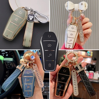 เคสกุญแจรถยนต์ byd ปลอกกุญแจรถยนต์  Byd ATTO3 เคสกุญแจรีโมทรถยนต์ สําหรับ Song PRO Han EV Tang DMI Qin PRO Qin plus Song MAX Yuan