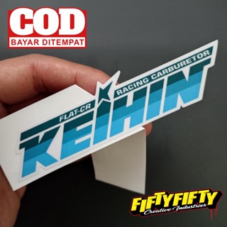 สติกเกอร์ พิมพ์ลาย Keihin แบบเคลือบเงา สําหรับติดตกแต่งหมวกกันน็อค รถจักรยานยนต์ รถยนต์