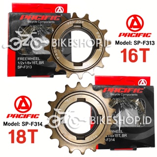 Freewheel Gear PACIFIC เกียร์จักรยาน 16T &amp; 18T SP-F313 SP-F314 | คุณภาพสูง