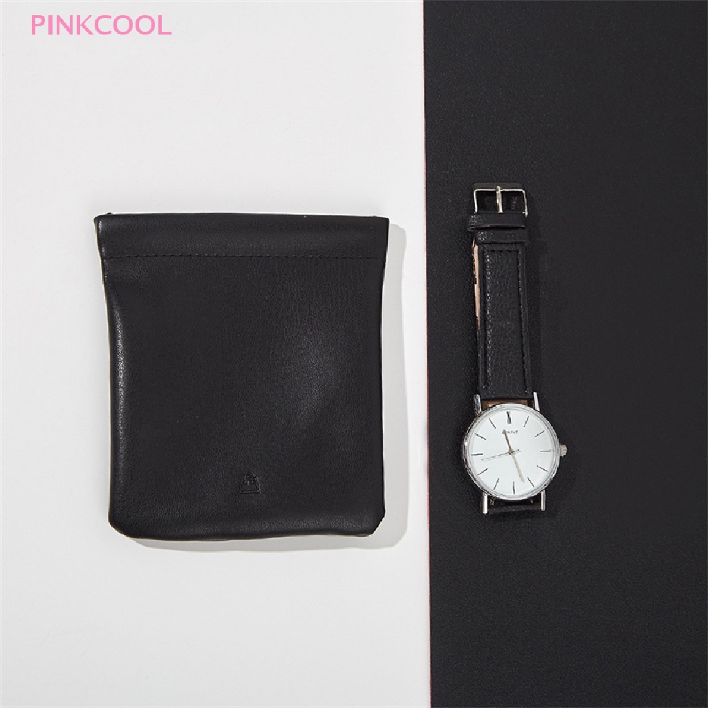pinkcool-กระเป๋าหนัง-ปิดอัตโนมัติ-สําหรับใส่เหรียญ-หูฟัง-เครื่องประดับ-ขายดี