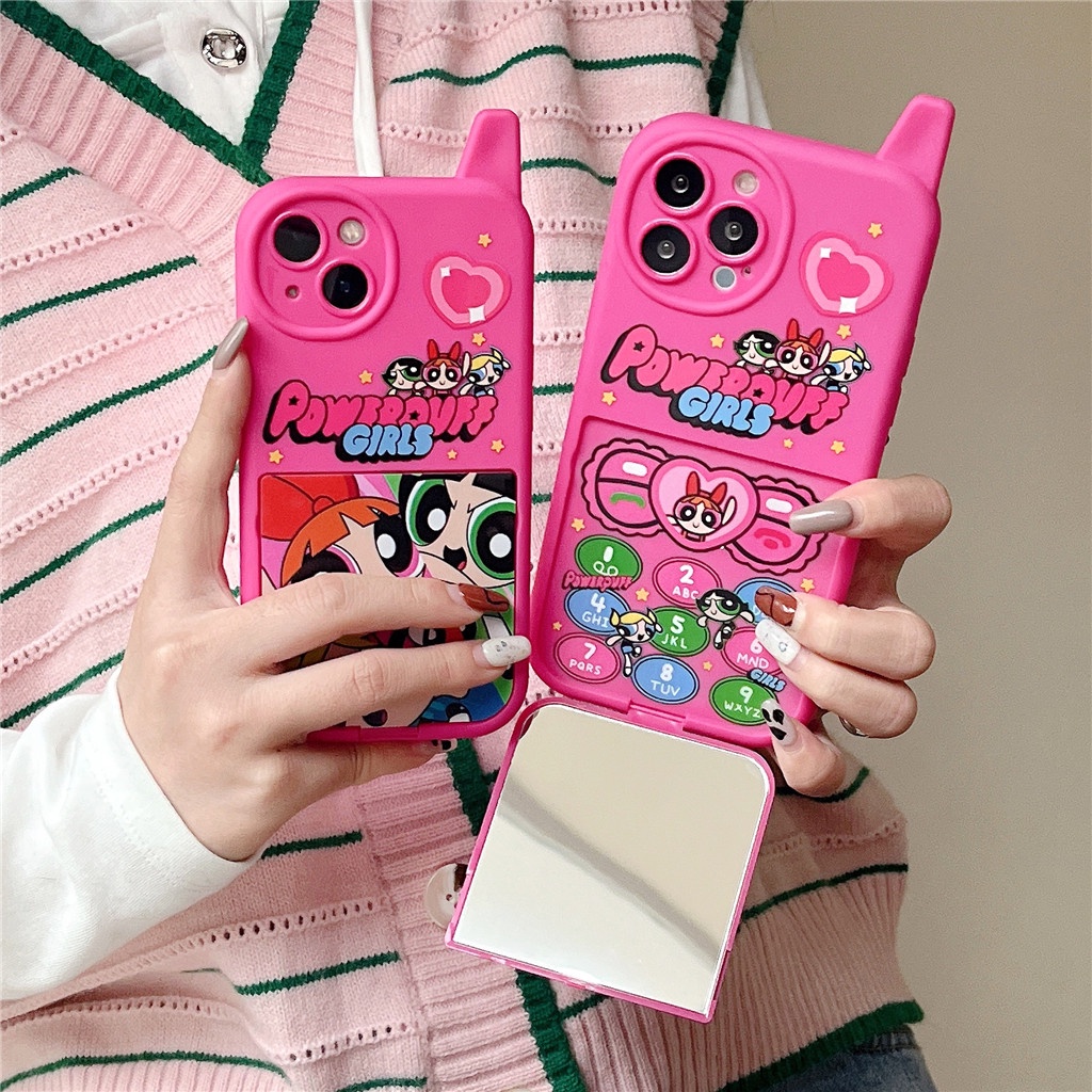 เคสโทรศัพท์มือถือ-tpu-นิ่ม-แบบฝาพับกระจก-สําหรับ-iphone-case-14-pro-max-13-pro-max-12-pro-max