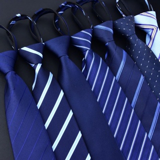 นคไท เนคไทสำเร็จรูป ไม่ต้องผูก แบบซิป Men Zipper Tie Lazy Ties Fashion 8cm Business Necktie For Man
