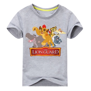 Children Clothes T shirts Cute The King of Lion Guard Simba T shirt Tee for Boys Girls Short Sleeve_01