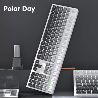 [In stock] Polar Day Keycaps PBT Material font transmits light OEM profile