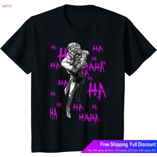 SKTT1 เสื้อยืดผู้ชายและผู้หญิง Kids DC Comics Joker HAHAHA Portrait T-Shirt Mens Womens T-shirts_03