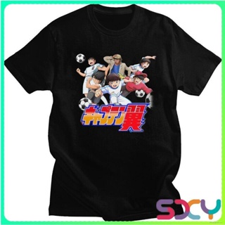  พร้อมส่ง  Shy-เสื้อผู้ชาย/ผู้หญิง S-XXXL เสื้อยืดแขนสั้น ผ้าฝ้าย พิมพ์ลาย Captain Tsubasa Newteam พลัสไซซ์ สําหรับ_04