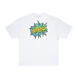 DREW HOUSE Smiley Face Alien Short Sleeve T-shirt High Street Versatile Casual Loose Couple T-shirt_02