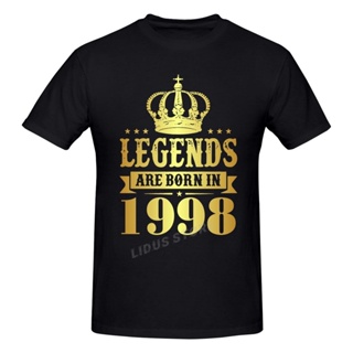 Legends Are Born In 1998 24 Years For 24Th Birthday Gift T Shirts Harajuku Short Sleeve T-Shirt Graphics Tshirt Bra_03