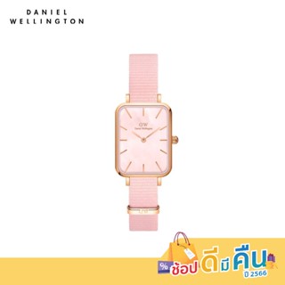 (ทักแชทรับโค้ด) Daniel Wellington นาฬิกา Quadro Coral Rose Gold MOP สีชมพู