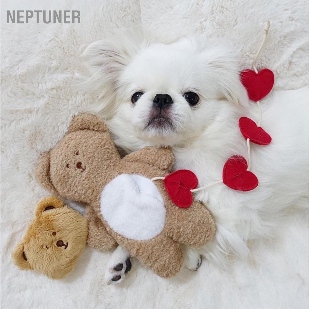 neptuner-ตุ๊กตาหมีน่ารัก-แบบนิ่ม-ทนต่อการกัด-สําหรับสัตว์เลี้ยง-สุนัข
