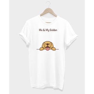 เสื้อยืดลายหมาโกลเด้น Me & My Golden Tshirt_02