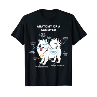 Anatomy Of A Samoyed Funny Dog Master Mistress T-Shirt_02