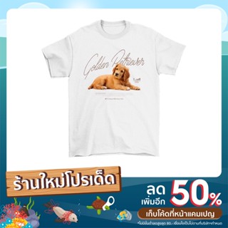 เสื้อยืดลาย GOLDEN RETRIEVER (โกลเดินริทรีฟเวอร์)01  Classic Cotton Unisex by 【Nothing Hills】_01