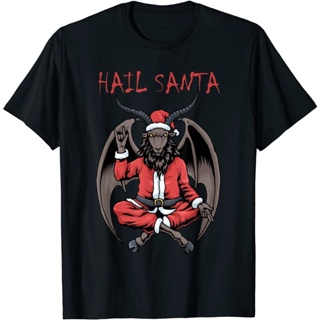 ใหม่! เสื้อยืด พิมพ์ลายคริสต์มาส ซานตาคลอส แพะ ซาตาน_01