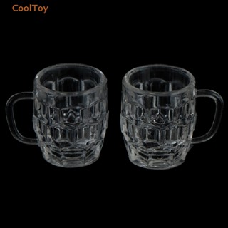 Cooltoy โมเดลแก้วไวน์ แก้วเครื่องดื่มจําลอง เรซิน ขนาดเล็ก สําหรับตกแต่งบ้านตุ๊กตา 1:12 ขายดี 2 ชิ้น