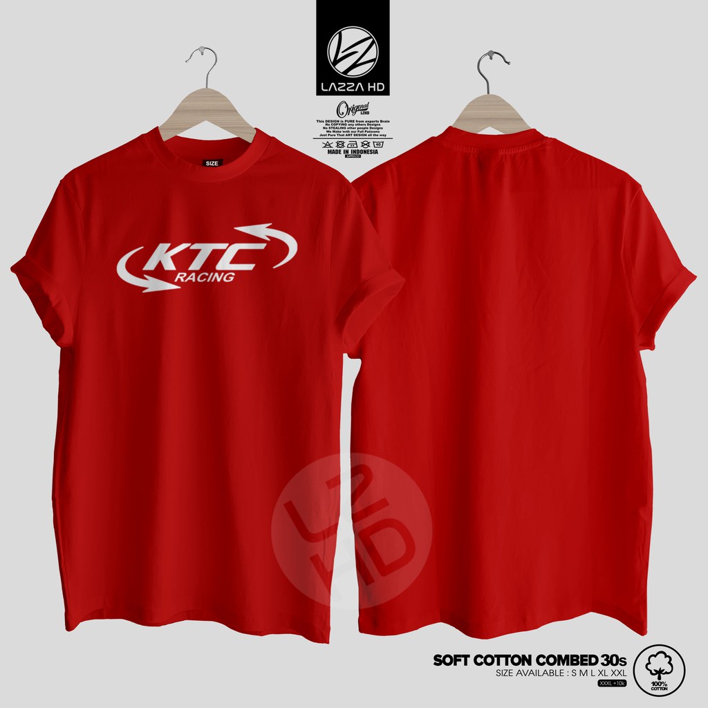 Ktc Racing Kitaco Distro เสื้อยืดโลโก้เรียบง่ายยานยนต์ Lazza HD ...