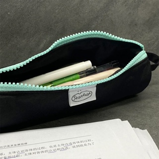 ◊Qimeiji กระเป๋าดินสอ ความจุขนาดใหญ่ จุของได้เยอะ แบบเรียบง่าย สร้างสรรค์ สําหรับใส่เครื่องเขียน นักเรียนมัธยมต้น