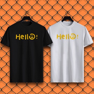 Drew Hello! Smile Tshirt 100% Cotton Streetwear Style Unisex Fashion Shirt RXapparel_01