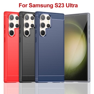 เคสโทรศัพท์มือถือ แบบนิ่ม ป้องกันลายนิ้วมือ สําหรับ Samsung Galaxy S23 S22 S21 S20 Ultra Plus FE S21FE S20FE A14 5G A13 S23+ S22+ S21+ S20+