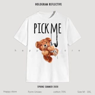 Super cute Teddy Pick me Teddy Bear T-Shirt With bigsize Extreme T-Shirt_02