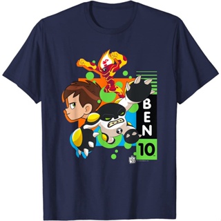 เสื้อยืดผ้าคอตตอน เสื้อเชิ้ตแขนสั้น HOT ITEM!!Family Tee Couple Tee Adult T-Shirt Ben 10 The Vibe T-Shirt - Mens T-Shir