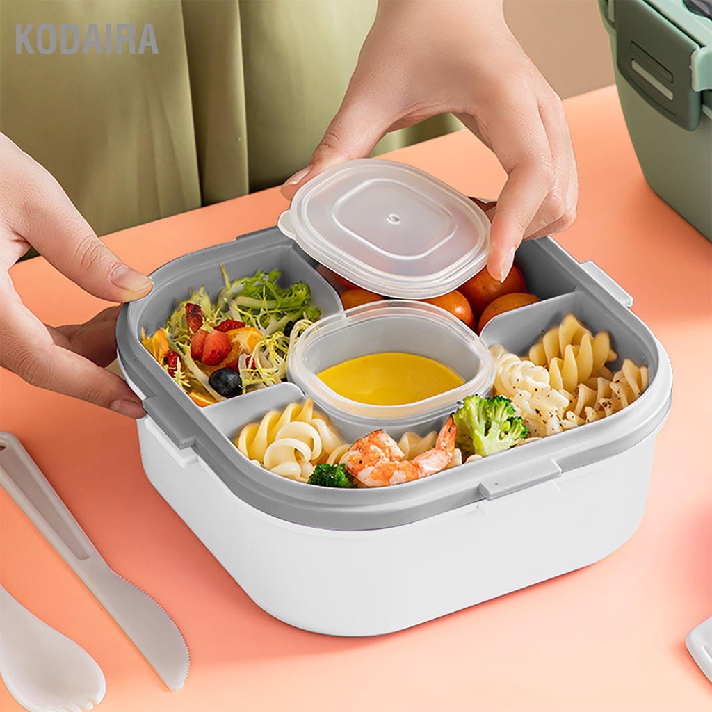 kodaira-กล่องอาหารกลางวันสลัดพลาสติก-2-ชั้นไมโครเวฟปลอดภัยภาชนะบรรจุอาหารกลางวันสลัดผลไม้แบบพกพาลดไขมันกล่องอาหารปิคนิคเบาสำหรับพนักงานออฟฟิศ