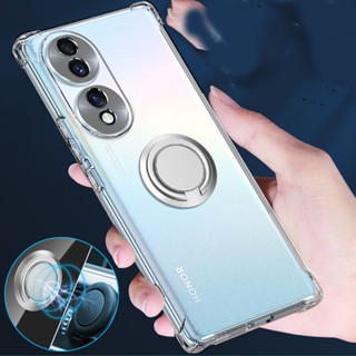 เคสโทรศัพท์มือถือ ซิลิโคนนิ่ม แบบใส พร้อมแหวนขาตั้ง สําหรับ OPPO Reno8 T Reno7 Z Pro A78 A17 A17K 4G 5G Reno 8 8T 8Z 8Pro 7 7Z 7Pro