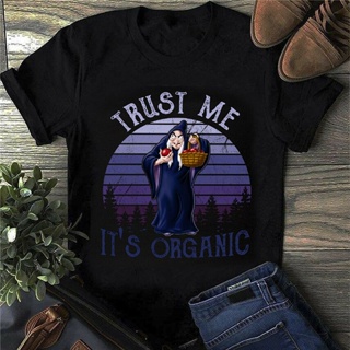 Fairy Tale Snow White And The Seven Dwarfs Witch Summer Mens Pure Cotton Round Neck Short-Sleeved T-Shirt Top_01