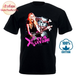 สายนาฬิกาข้อมือ ผ้าฝ้าย พิมพ์ลาย Avril Lavigne Band H395S คุณภาพดี 012582 เสื้อยืด สําหรับผู้ชาย 20151