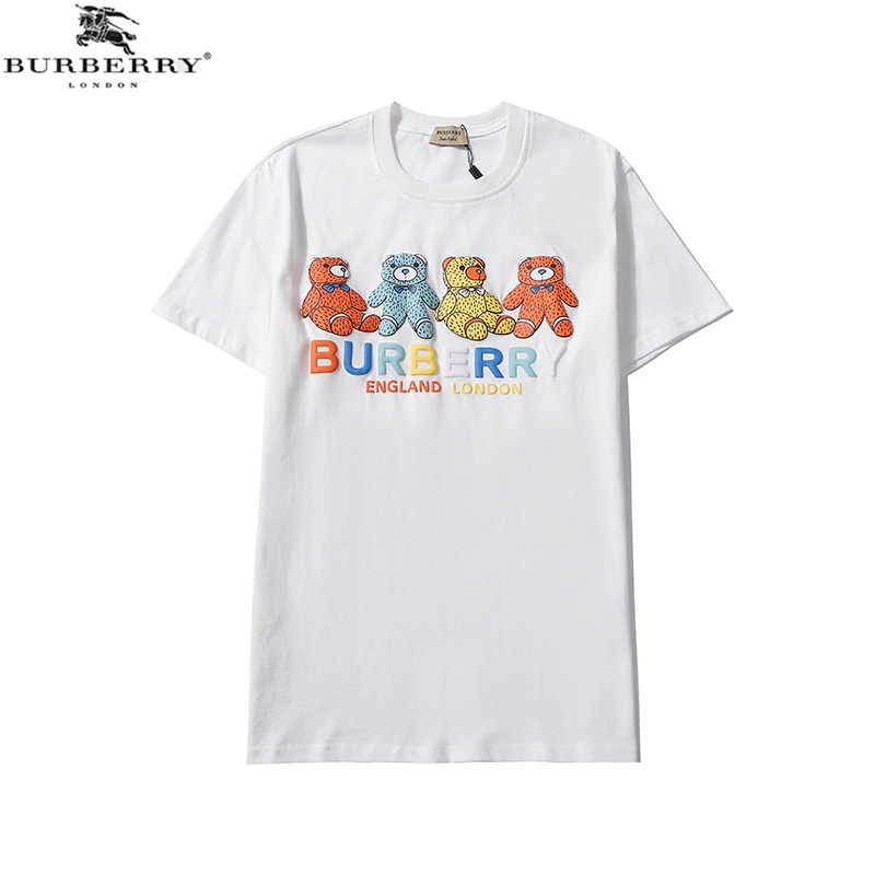 bbr-ผู้ชายและผู้หญิงแฟชั่นลำลองเสื้อยืดแขนสั้น