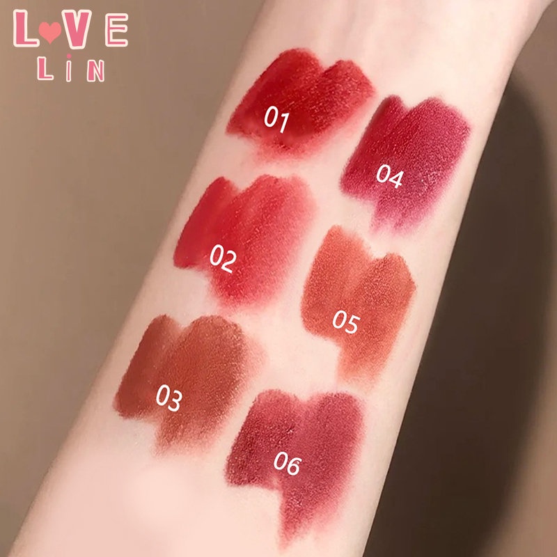 lovelin-ลิปสติก-ลิปกลอส-เนื้อแมตต์-ซาติน-สีขาว-สีแดง-สําหรับนักเรียน