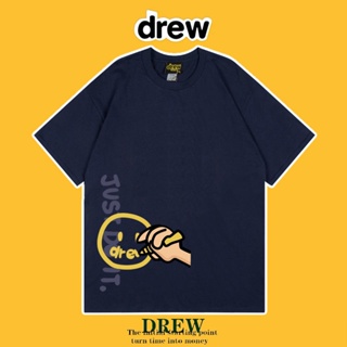 drew house Justin Bieber European and American tide brand new short-sleeved mens and womens brush loose couple ha_01