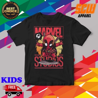 MARVEL STUDIOS CARTOON DEADPO0L CHARACTOR DESIGN 4 KIDS TSHIRT HIGH QUALITY COTTON UNISEX_08