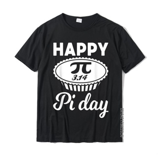เสื้อยืดผ้าฝ้าย พิมพ์ลาย Happy Pi Day Science Math Pie Lover สไตล์คลาสสิก สําหรับผู้ชาย