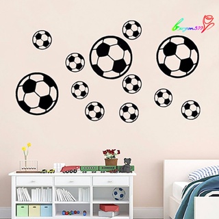 【AG】1Pc Football Wall Stickers Round Smooth Surface Water-proof Soccer Ball Sticker