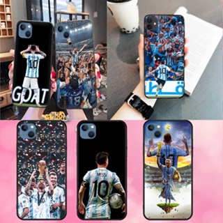 เคสโทรศัพท์มือถือแบบนิ่ม ลาย Messi P สีดํา สําหรับ iPhone 11 11 Pro 11 Pro Max 12 12 Mini 12 Pro 12 Pro Max