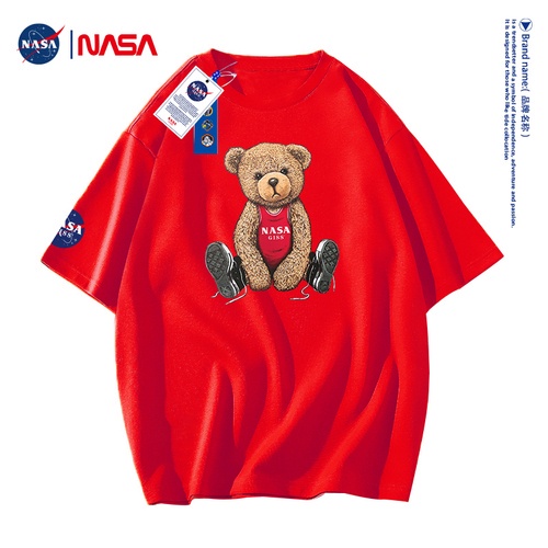 เสื้อยืดแขนสั้น-ผ้าฝ้าย-ทรงหลวม-ลายนักบินอวกาศ-nasa-giss-แฟชั่นฤดูร้อน-สําหรับผู้ชาย-และผู้หญิง